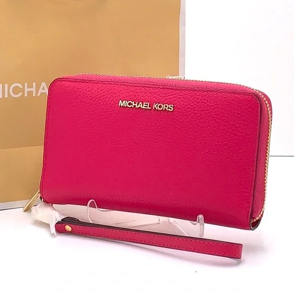 Michael Kors Large Flat Multifunctional Phone Case Electric Pink color - Picture 1 of 11